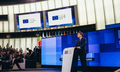 Emmanuel Macron holder afslutningstale til konferencen for europas fremtid