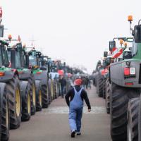 traktor protest