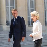 Emmanuel Macron og Ursula Von der Leyen